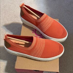 Ryka Burnt Orange Slip-On Sneakers